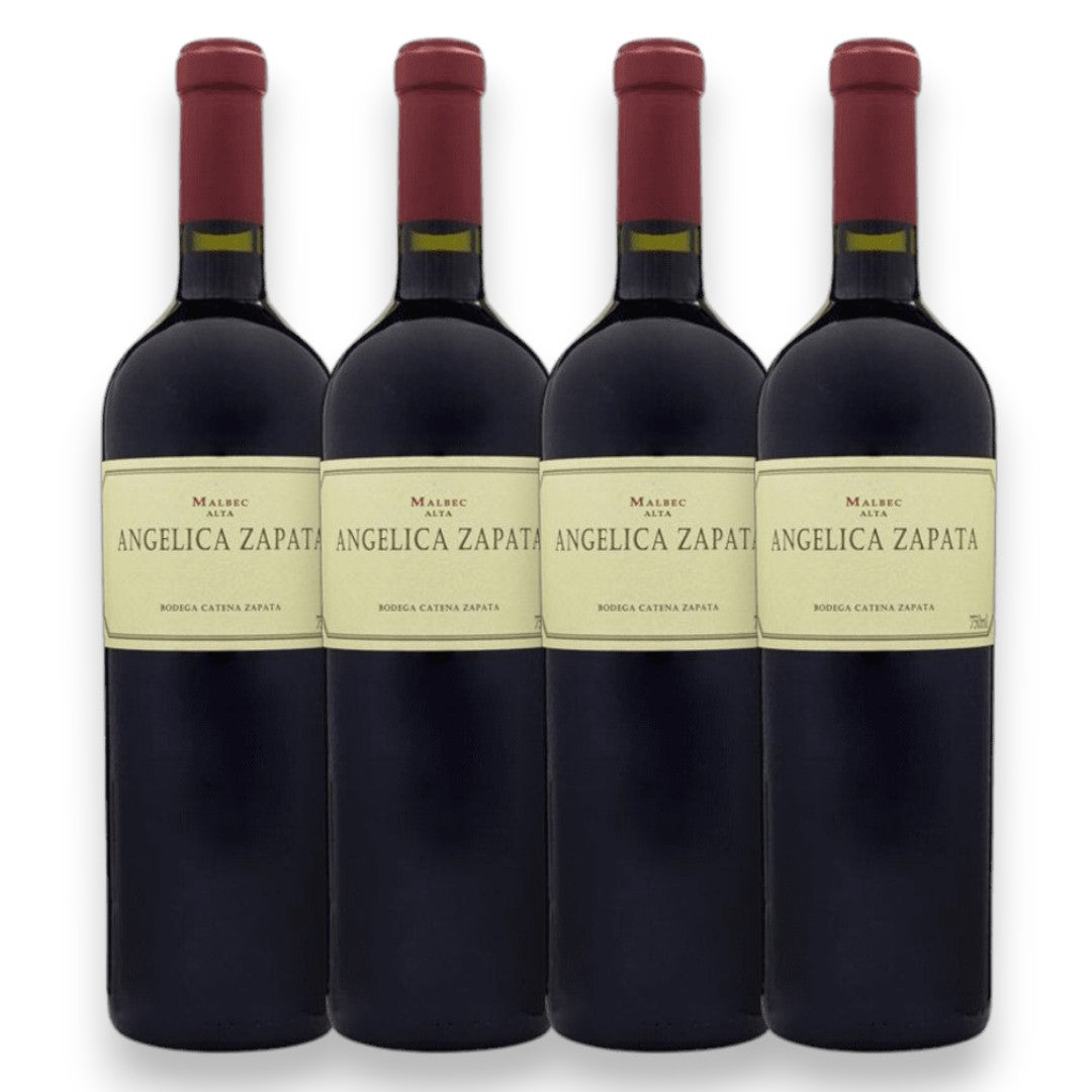 Kit 4 Angélica Zapata Malbec - Caixa de Madeira